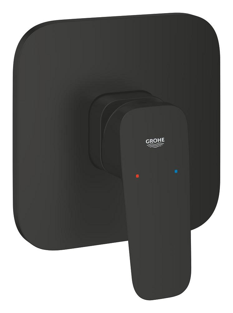 Grohe Cubeo Einhand-Brausebatterie 101777, Fertigmontageset für Rapido SmartBox (matt black)