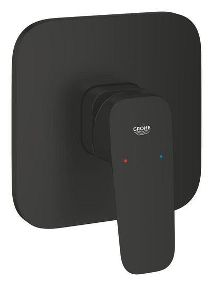 Grohe Cubeo Einhand-Brausebatterie 101777, Fertigmontageset für Rapido SmartBox (matt black)