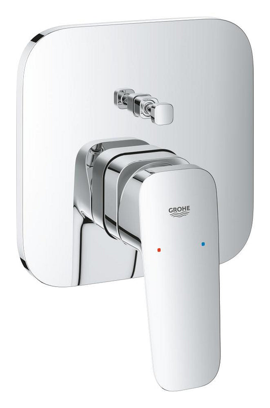 Grohe Cubeo Einhand-Wannenbatterie 101778, Fertigmontageset für Rapido SmartBox (chrom)