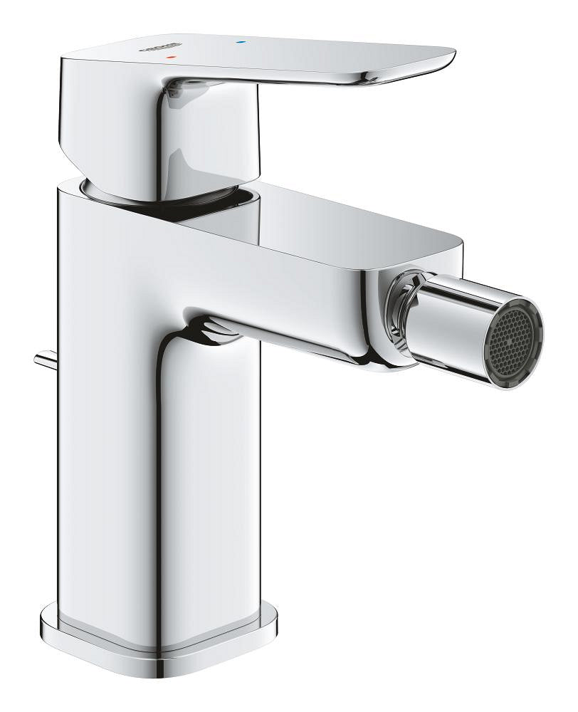 Grohe Cubeo Einhand-Bidetbatterie 101810 mit Zugstangen-Ablaufgarnitur (chrom)
