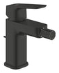 Grohe Cubeo Einhand-Bidetbatterie 101810 mit Zugstangen-Ablaufgarnitur (matt black)