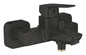 Grohe Cubeo Einhand-Wannenbatterie 101813, Wandmontage (matt black)