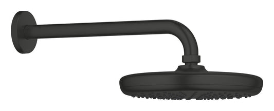 Grohe Tempesta 210 Kopfbrauseset 102218 mit Brausearm 286 mm, 1 Strahlart, 8,5 l/min (matt black)