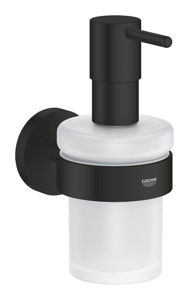 GROHE Essentials Seifenspender 102257 mit Halter (matt black)