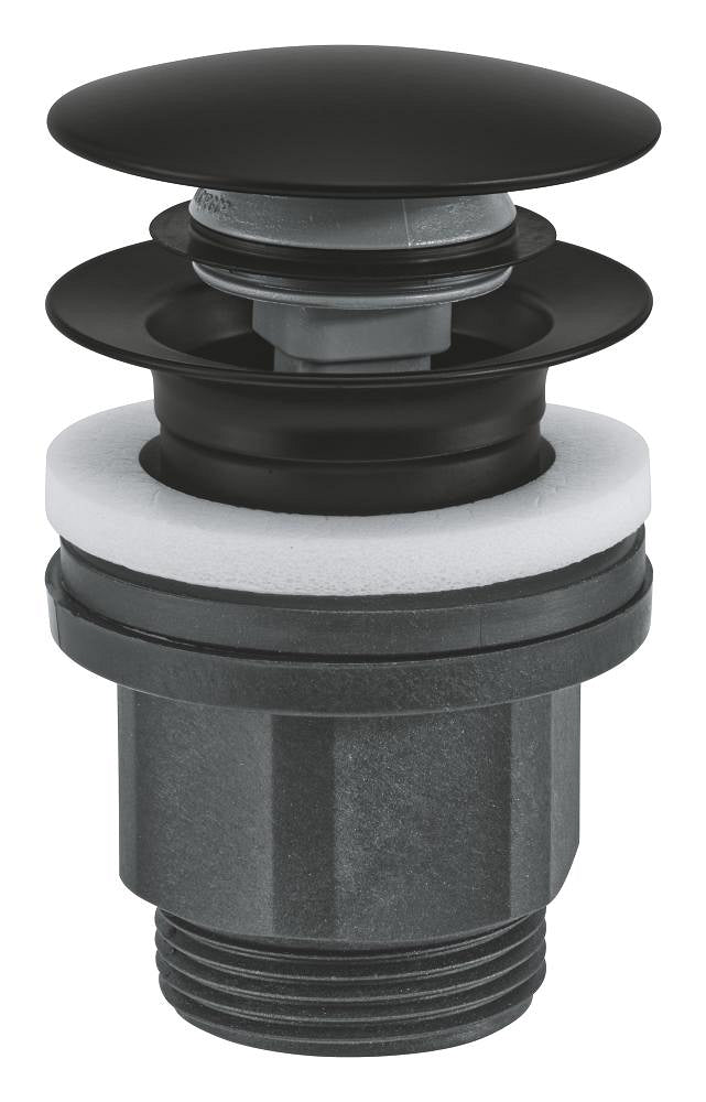 GROHE Druckstopfen-Ablaufgarnitur 102464 für Waschtisch (matte black)