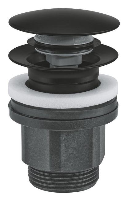 GROHE Druckstopfen-Ablaufgarnitur 102464 für Waschtisch (matte black)