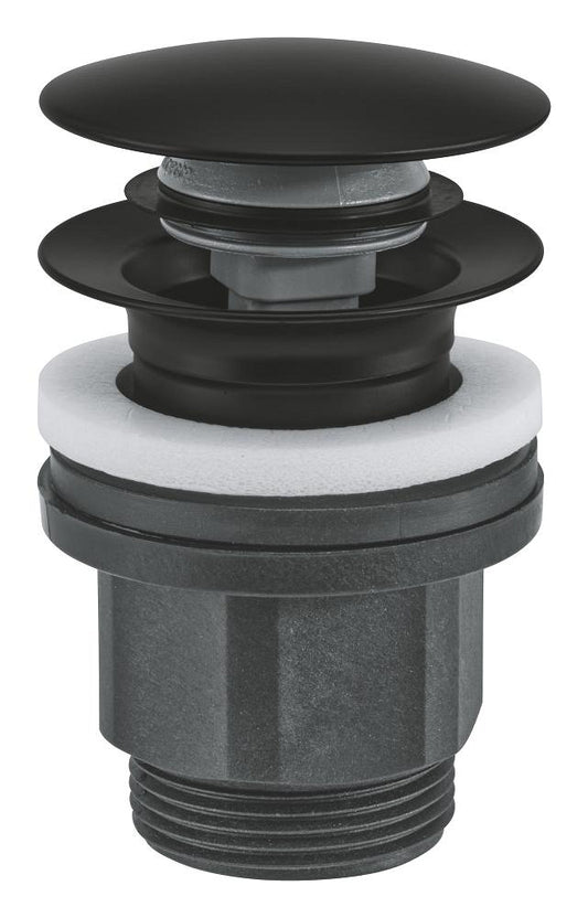 GROHE Druckstopfen-Ablaufgarnitur 102464 für Waschtisch (matte black)