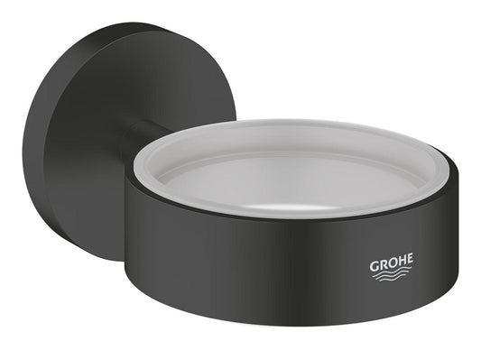 GROHE Essentials Halter für Glas, Seifenschale oder Seifenspender (matt black)