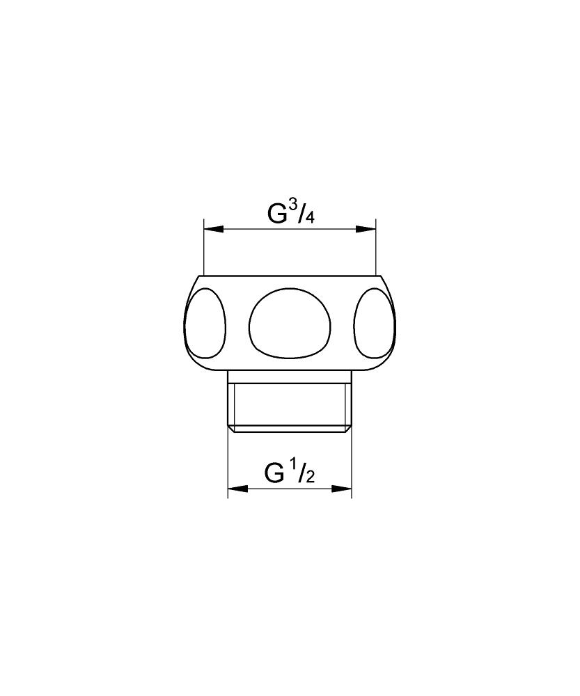 GROHE Adapter 3/4" x 1/2" (chrom)