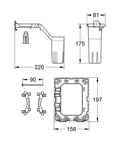GROHE Fresh Umrüstset 38796 für die Aufnahme von Duft-Tabs