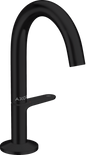 Axor One Waschtischmischer Select 140 mit Push-Open Ablaufgarnitur (mattschwarz)
