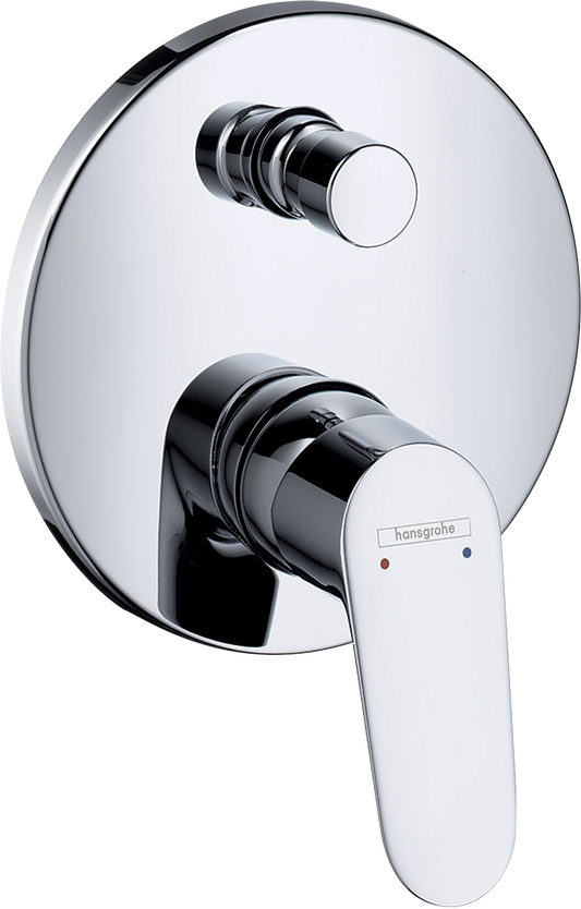 Hansgrohe Focus Wannenmischer Unterputz, Fertigset für 2 Verbraucher (chrom)
