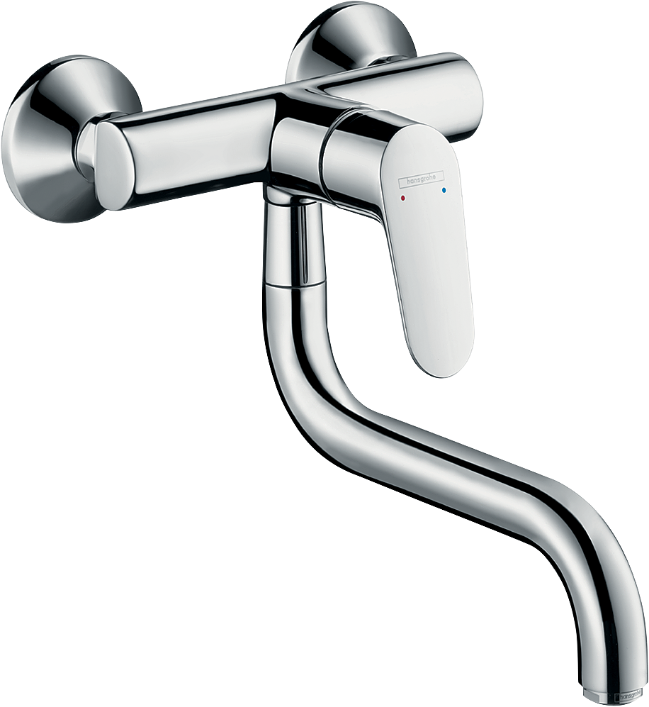 Hansgrohe Focus M41 Spültischmischer 1jet für Wandmontage (chrom)