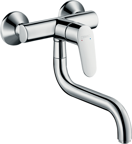 Hansgrohe Focus M41 Spültischmischer 1jet für Wandmontage (chrom)
