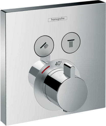 Hansgrohe Thermostat Unterputz ShowerSelect Fertigset 2 Verbraucher (chrom)