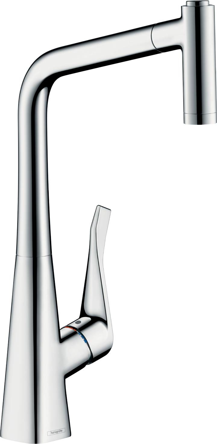 Hansgrohe Metris M71 Spültischmischer 320 mit Ausziehbrause 2jet (chrom)