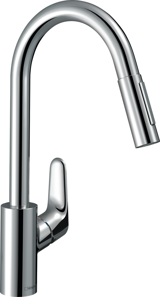 Hansgrohe Focus M41 Spültischmischer 240 mit Ausziehbrause 2jet (chrom)