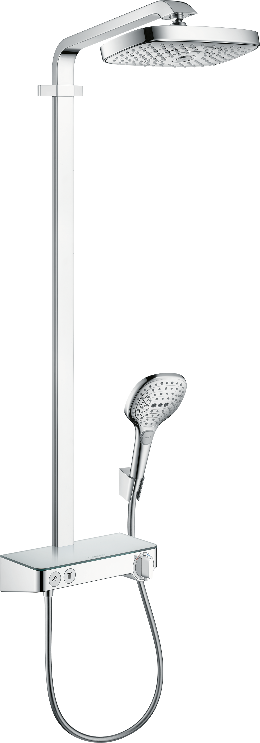 Hansgrohe Raindance Select E Showerpipe 300 2jet mit Brausethermostat ShowerTablet Select 300 (chrom)