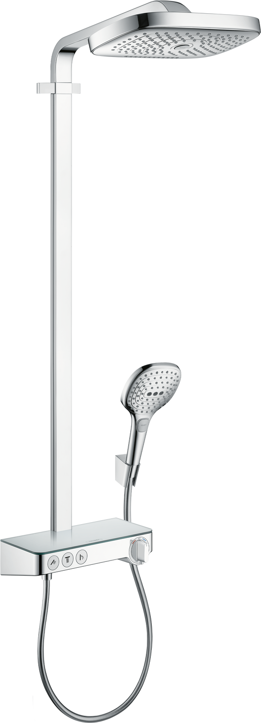 Hansgrohe Raindance Select E Showerpipe 300 3jet mit Brausethermostat ShowerTablet Select 300 (chrom)