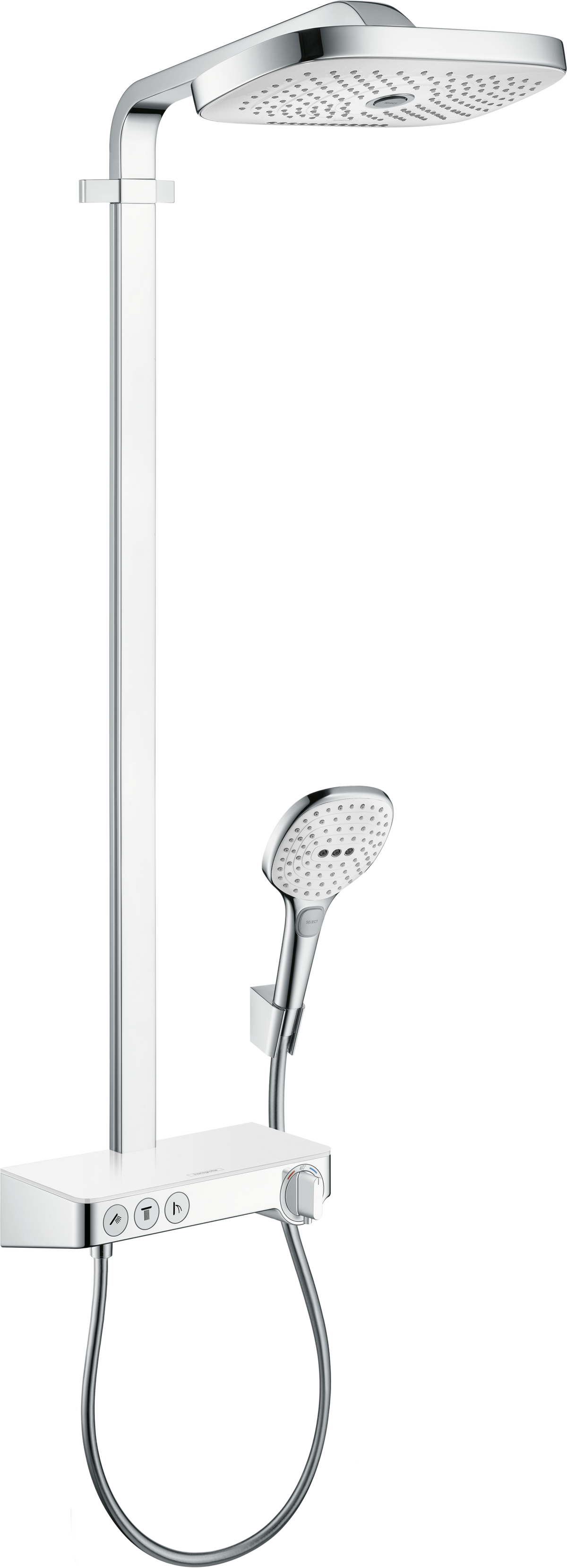 Hansgrohe Raindance Select E Showerpipe 300 3jet mit Brausethermostat ShowerTablet Select 300 (chrom)