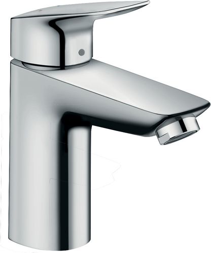 Hansgrohe Logis Waschtischmischer 100 mit Push-Open Ablaufgarnitur (chrom)