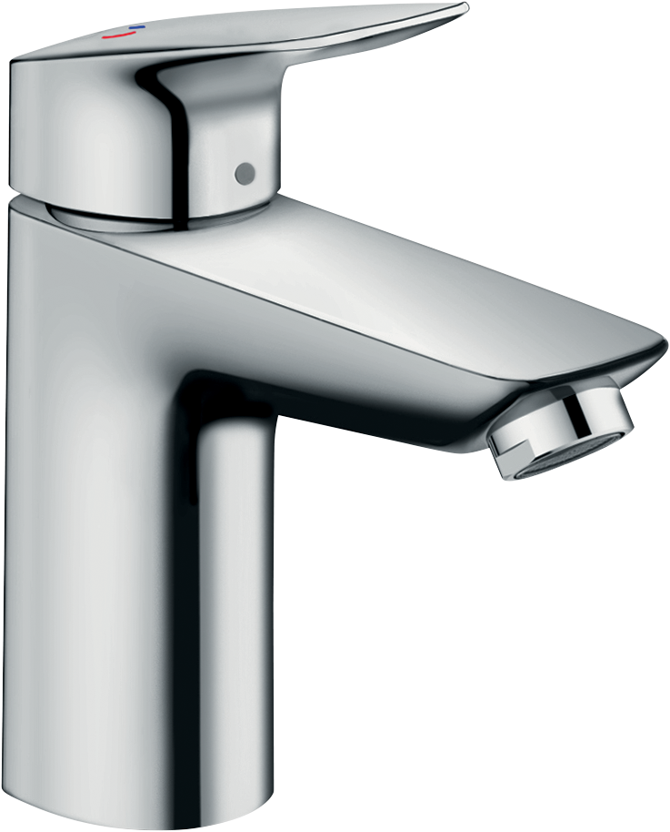 Hansgrohe Logis Waschtischmischer 100 CoolStart mit Zugstangen-Ablaufgarnitur (chrom)
