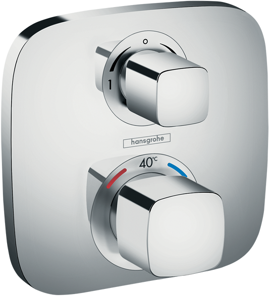 Hansgrohe Ecostat E Thermostat Unterputz, Fertigset für 2 Verbraucher (chrom)