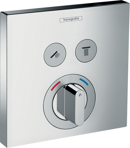 Hansgrohe ShowerSelect Mischer Unterputz, Fertigset für 2 Verbraucher (chrom)