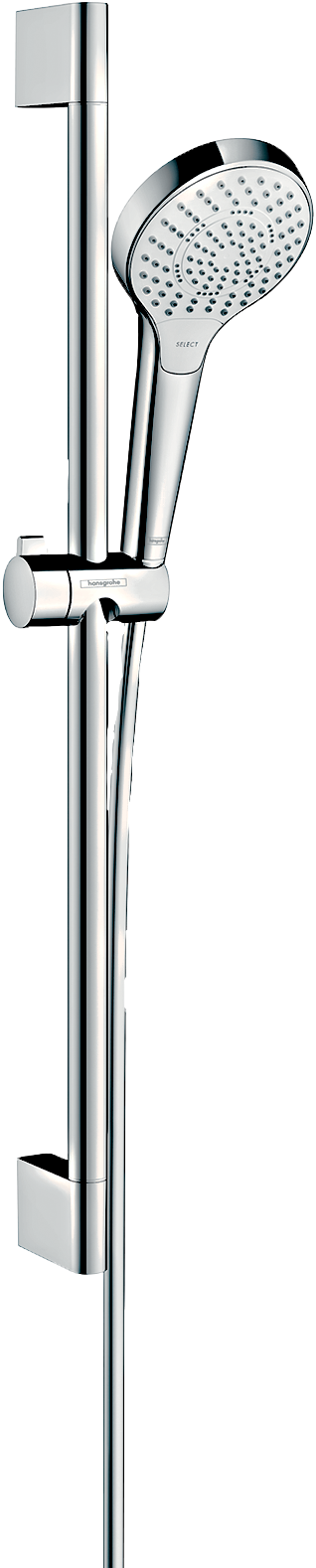 Hansgrohe Croma Select S Brauseset 110 Multi EcoSmart mit Brausestange 65 cm (weiß/chrom)