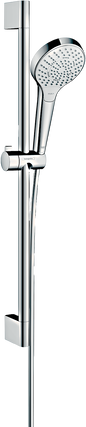 Hansgrohe Croma Select S Brauseset 110 Multi EcoSmart mit Brausestange 65 cm (weiß/chrom)