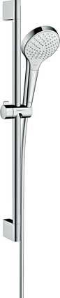 Hansgrohe Croma Select S Brauseset 110 Vario EcoSmart mit Brausestange 65 cm (weiß/chrom)