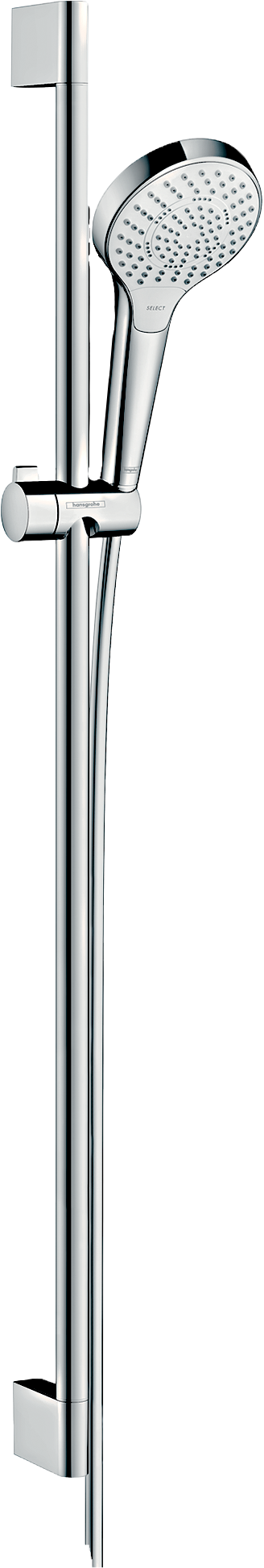 Hansgrohe Croma Select S Brauseset 110 Multi EcoSmart mit Brausestange 90 cm (weiß/chrom)