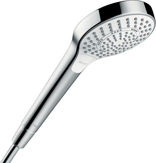 hansgrohe Croma Select S Multi EcoSmart Handbrause, 3 Strahlarten (weiß/chrom)