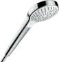 hansgrohe Croma Select S Multi EcoSmart Handbrause, 3 Strahlarten (weiß/chrom)