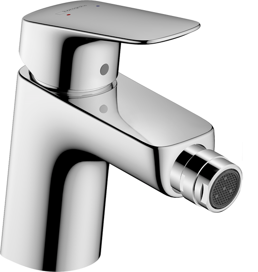 Hansgrohe Logis Bidetmischer 70 mit Zugstangen-Ablaufgarnitur (chrom)