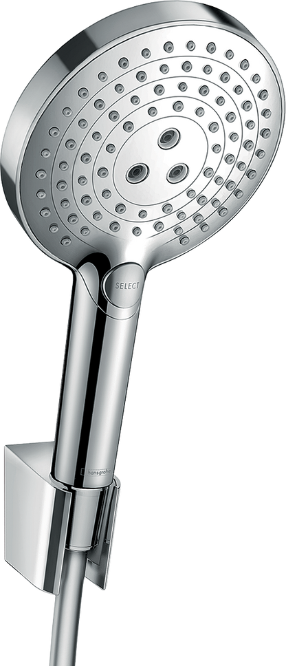 Hansgrohe Raindance Select S 120 Brauseset mit Porter'S Brausehalter und Brauseschlauch 1600 mm (chrom)