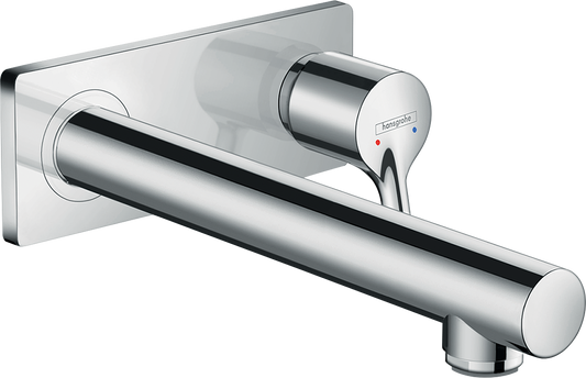 Hansgrohe Talis S 2-Loch-Waschtischmischer Unterputz, Fertigset, Ausladung 225 mm (chrom)
