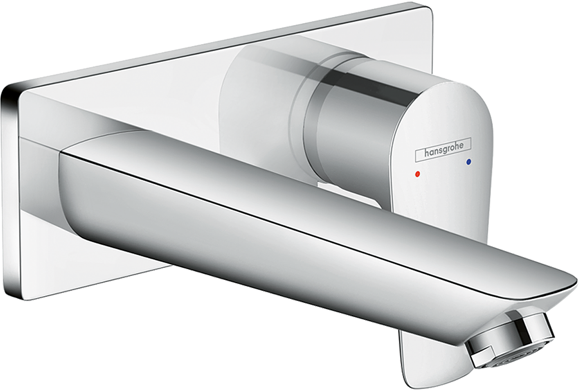 Hansgrohe Talis E 2-Loch-Waschtischmischer Unterputz, Fertigset, Auslauf 165 mm (chrom)