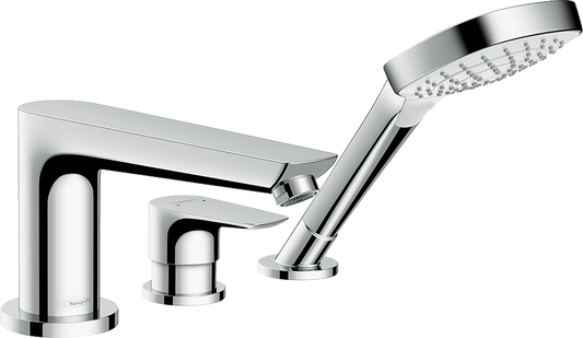 Hansgrohe Talis E 3-Loch-Wannenrandmischer, Fertigset (chrom)