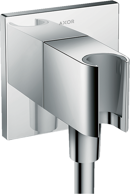 Axor Fixfit Porter Square Schlauchanschluss DN15 mit Rückflussverhinderer (chrom)