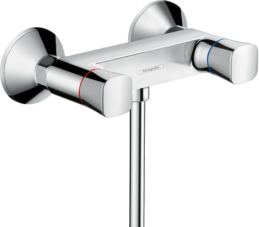 Hansgrohe Logis Zweigriff-Brausenarmatur Aufputz (chrom)