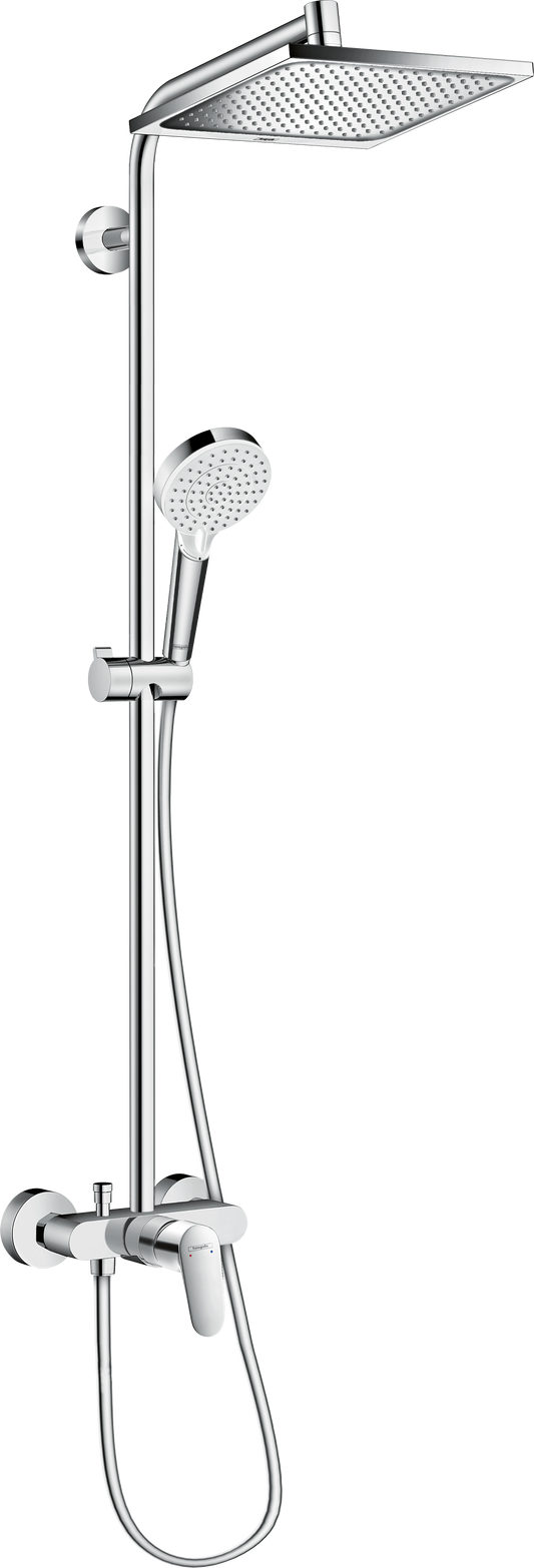 Hansgrohe Crometta E Showerpipe 240 mit Einhebelmischer (chrom)