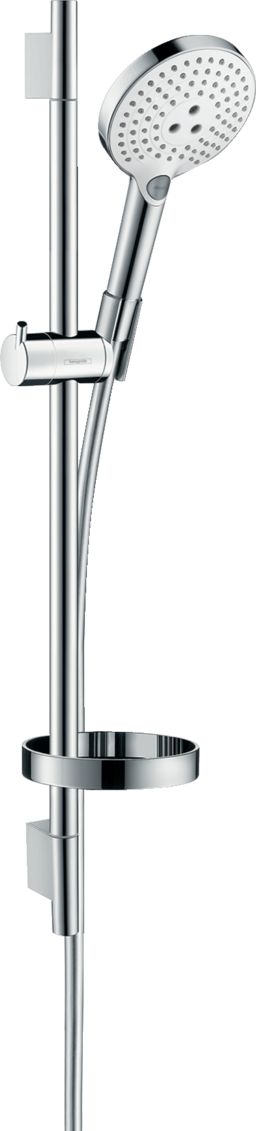 Hansgrohe Raindance Select S 120 Brauseset mit Unica S Puro Brausestange 650 mm (weiß/chrom)
