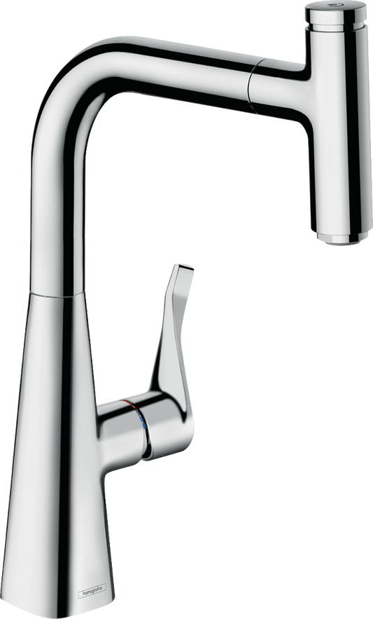 Hansgrohe Metris Select M71 Spültischmischer 240 mit Ausziehauslauf 1jet (chrom)