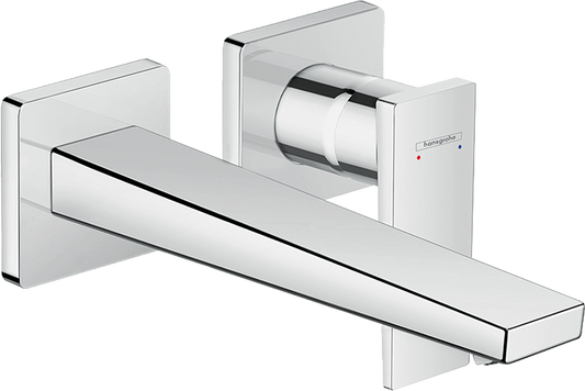 Hansgrohe Metropol 2-Loch Waschtischmischer Unterputz, Fertigset, Ausladung 225 mm (chrom)