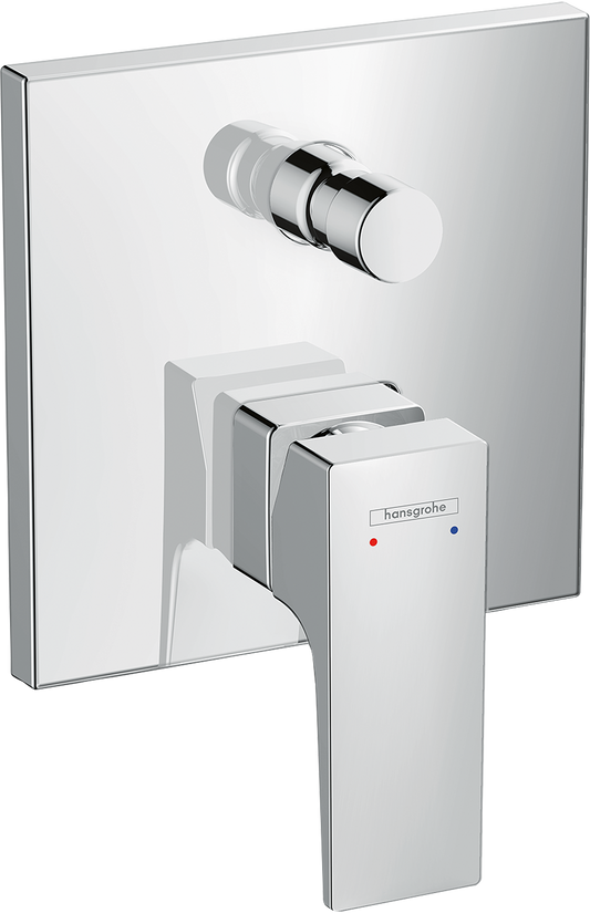 Hansgrohe Metropol Wannenmischer Unterputz, Fertigset für 2 Verbraucher mit Sicherungskombination (chrom)