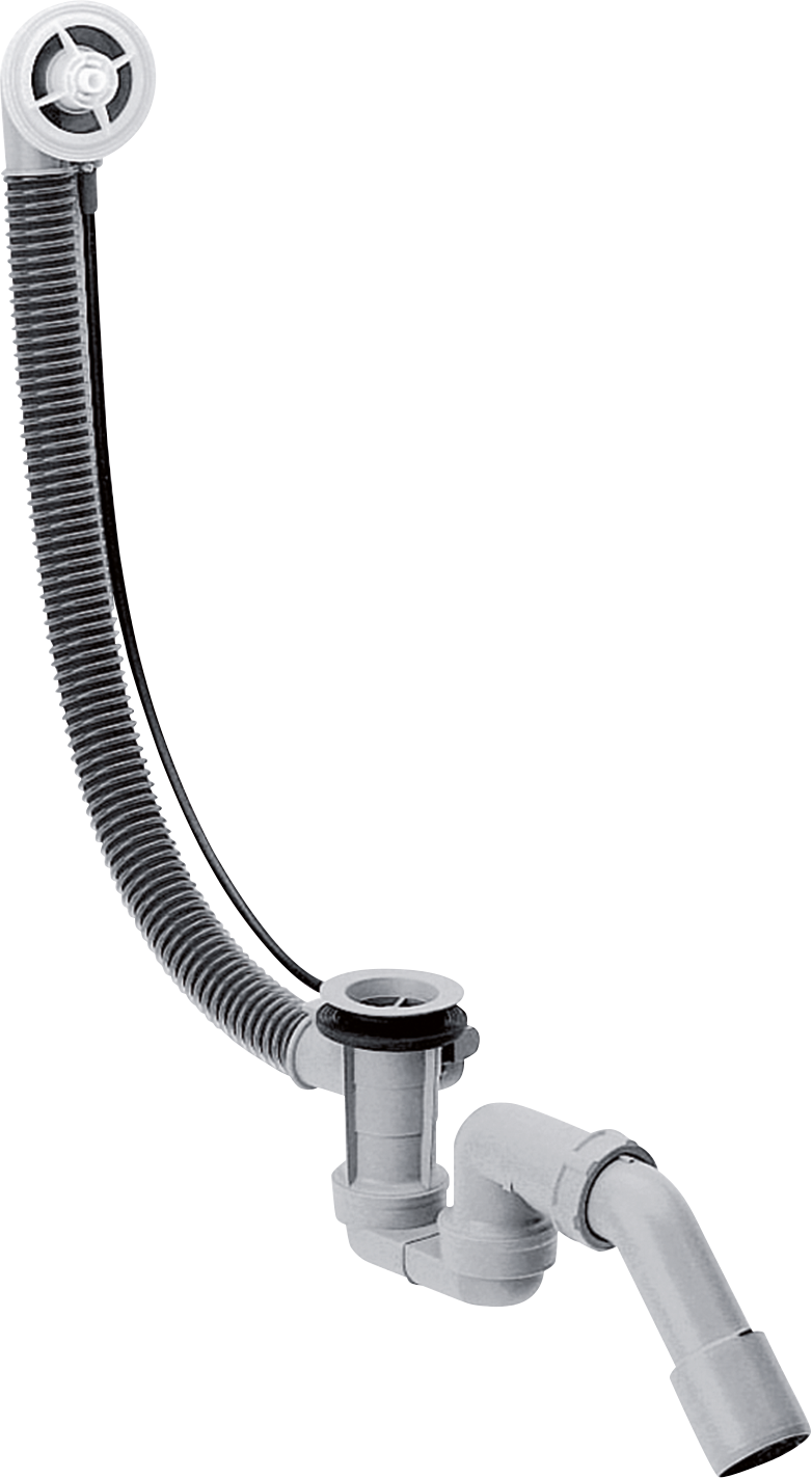 hansgrohe Flexaplus Grundset Wannenab- und Überlaufgarnitur mit flexiblem Überlaufschlauch