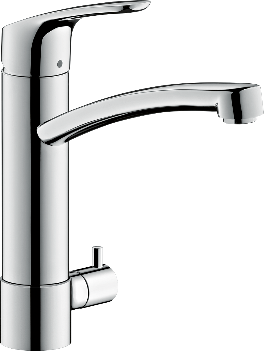 Hansgrohe Focus M41 Spültischmischer 200 1jet mit Geräteabsperrventil (chrom)