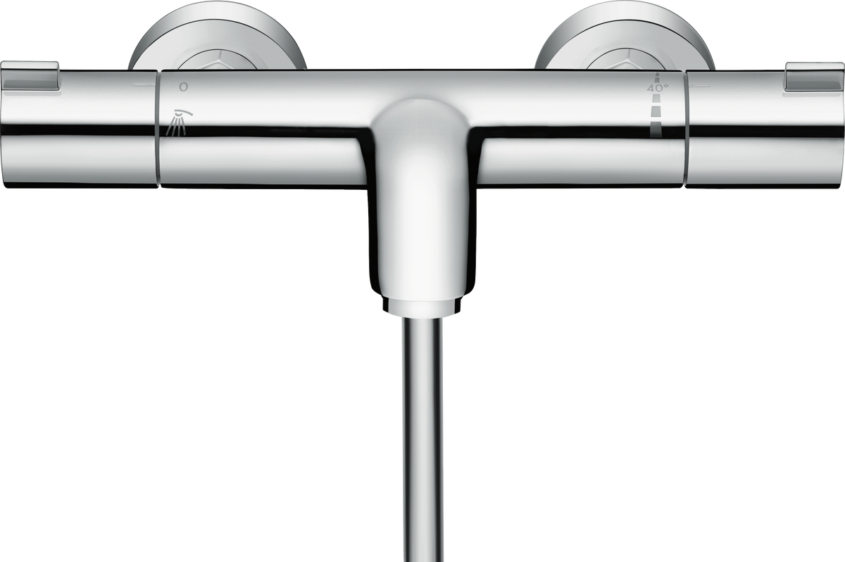Hansgrohe Ecostat 1001 CL Thermostat-Wannenmischer Aufputz für 2 Verbraucher (chrom)