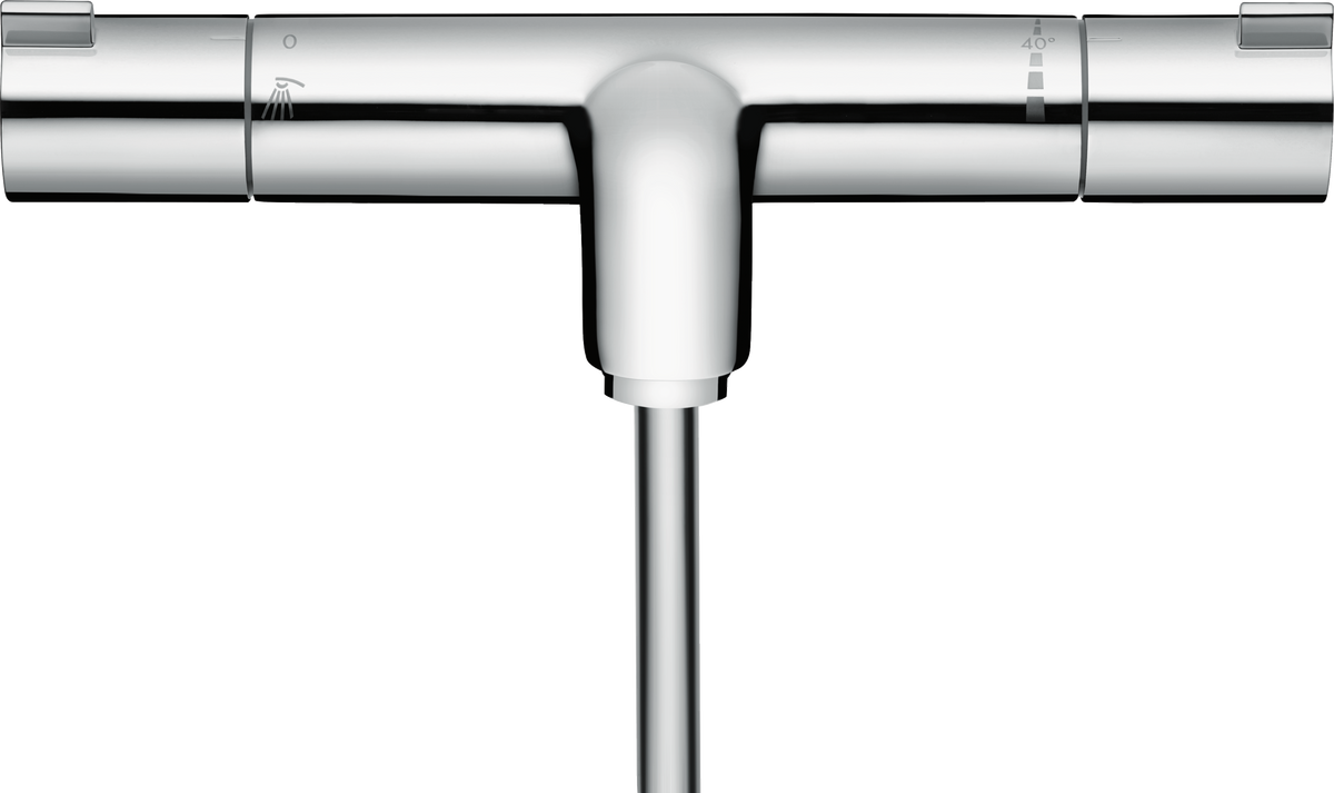 Hansgrohe Ecostat 1001 CL Thermostat-Wannenmischer Aufputz für 2 Verbraucher (chrom)